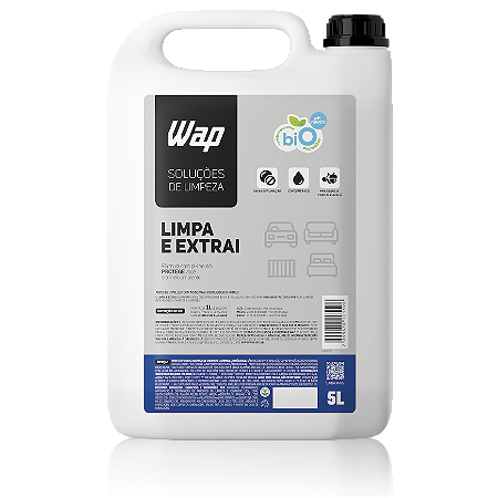 Detergente Limpador para Extratoras WAP LIMPA E EXTRAI 5L com Fragrância Baixa Espuma