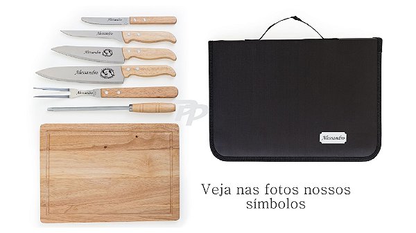Kit Churrasco Personalizado 8 peças