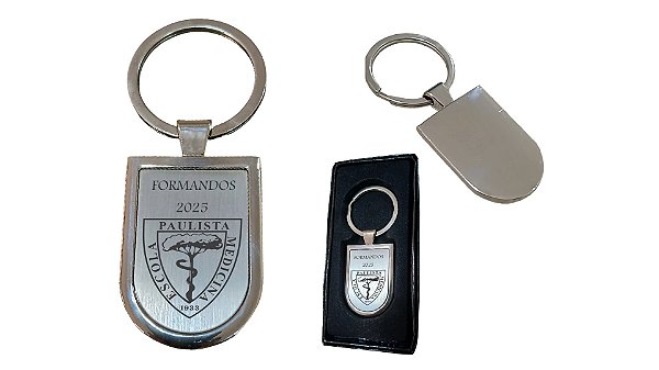 Chaveiro Metal Personalizado - Lote 30 unidades