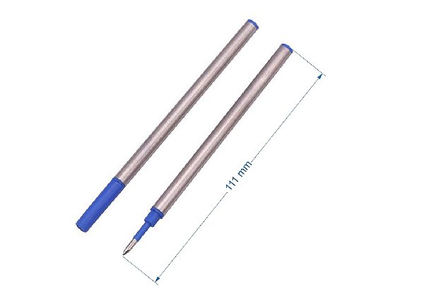 Refil Carga Caneta modelo ROLLER - AZUL/PRETO ( Lote c/ 5 Unidades )