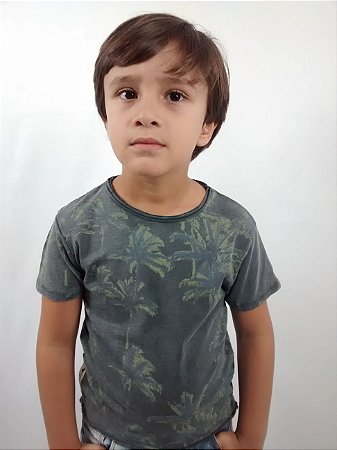 Camiseta Infantil Importada Zara Boys Carment Dye Coqueiros