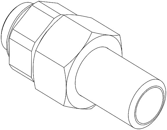 027H5546 Conexão solda de degelo ICF 50-65 1" ANSI SCH80 Danfoss