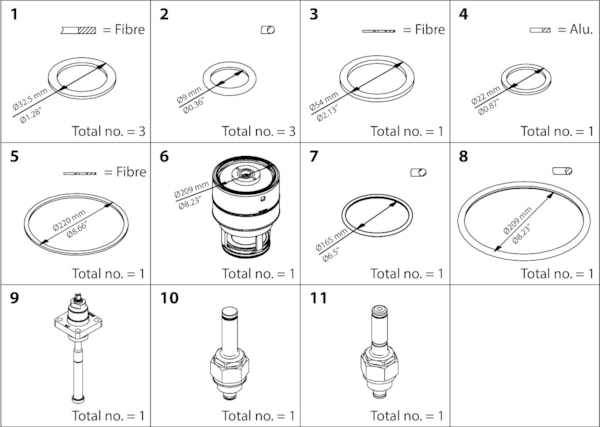 KIT DE REVISAO COMPLETO ICLX 150