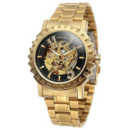 Relógio masculino de luxo da  marca winner