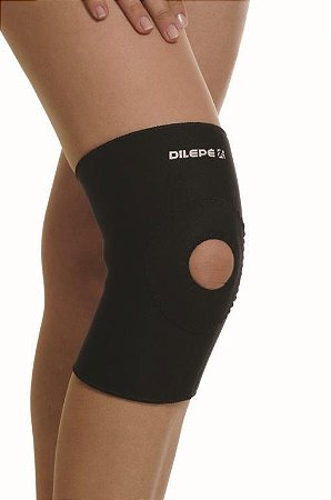 Joelheira de Neoprene Curta com Suporte na Rótula - DE-210
