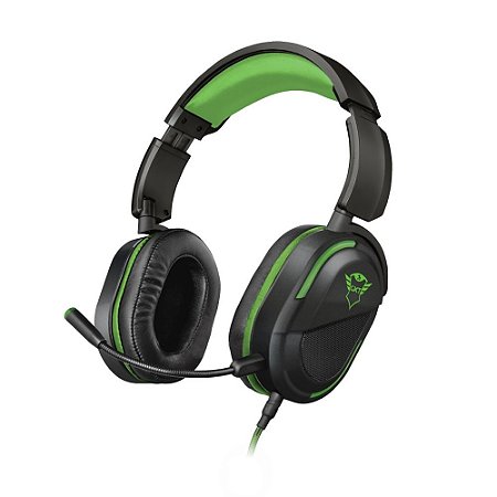 Headset Gamer Trust GXT Legion Preto e Verde com fio - Xbox One