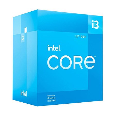 Processador Intel Core i3-12100F, 3.3GHz (4.3GHz Max Turbo), LGA 1700, 4 Núcleos, 8 Threads, Cache 12MB - BX8071512100F