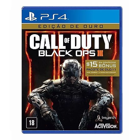 Jogo Call of Duty: Black Ops 3 - COD BO3 (Gold Edition - Edição de Ouro) - PS4
