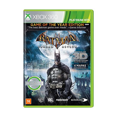 Jogo Batman: Arkham Asylum (GOTY) - Xbox 360