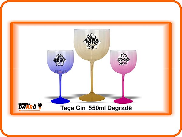 Taça gin 550ml - Degradê