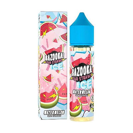 Juice Bazooka Sour Straws - Watermelon Ice (60ml/3mg)