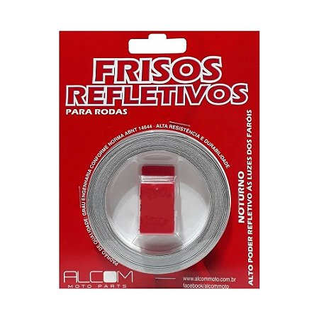 Friso Adesivo Fita Refletiva De Roda Laranja Alcom