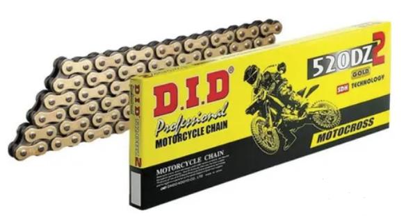 Corrente DID 520DZ2 520x120 Off Road Sem Retentor