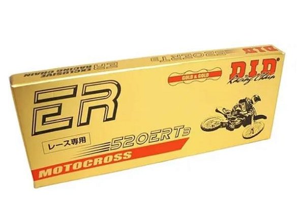 Corrente DID 520 ERT3 120L Off Road 450cc sem retentor