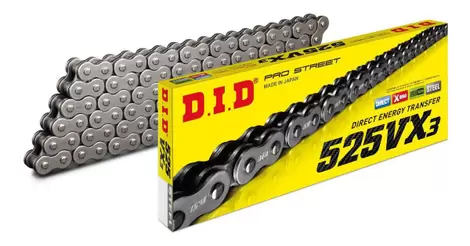 CORRENTE DID 520VX3 X 120LMOTOS ATÉ 800CC COM RETENTOR  - UN