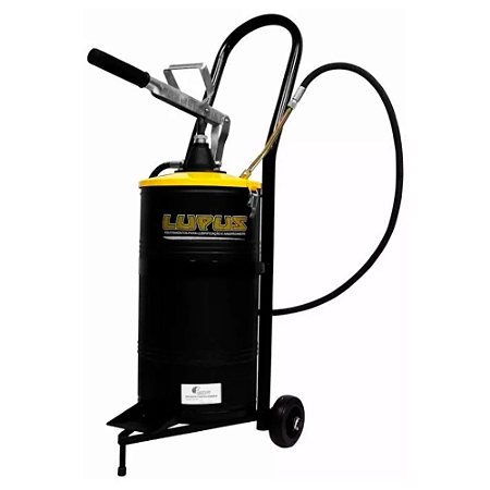 BOMBA DE GRAXA LUPUS 7002-C 15KG C/ COMPACTADOR / CARRINHO / RECIPIENTE - UN