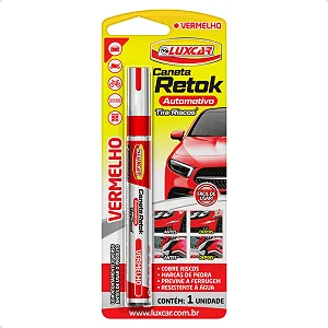 Caneta Retok Automotivo Tira Risco Vermelho - Un