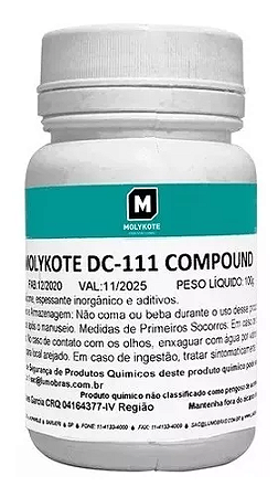 Graxa Molykote Dc-111 Compound - 100Gr