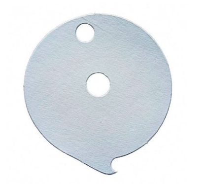 Papel Filtrante Redondo 2 Furos 230Mm - 10Kg