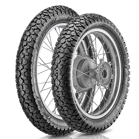 Pneu Aro 17 Vipal 60/100-17 33L Tr200 Dianteiro Com Camara - Un