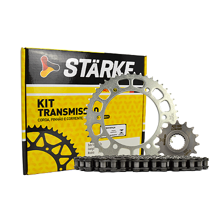 KIT TRANSMISSÃO STARKE KT0052 46Z 15Z 428H X 136L YAMAHA FAZER 250 / FZ 25 18-24 - UN