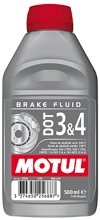 Fluido de Freio Motul DOT 3 & 4 - 500ml