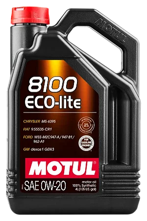 Lubrificante de motor Motul 8100 Eco Lite 0W20 SP - 4 L