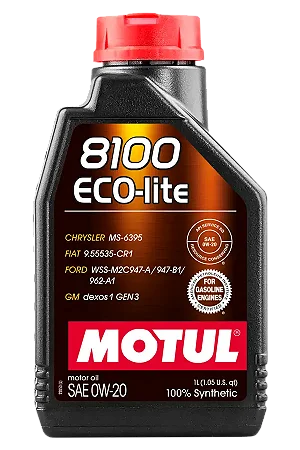Lubrificante de motor Motul 8100 Eco Lite 0W20 SP - 1 L