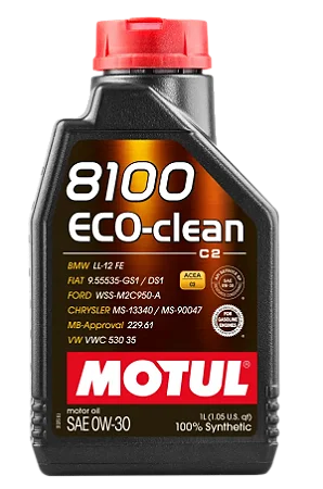 Óleo Motul 8100 Eco-clean 0W-30 - 1L