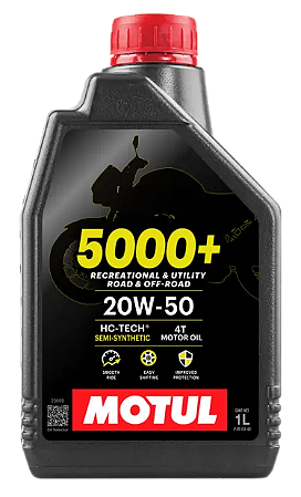Óleo de Motor MOTUL 5000+ 20W50 4T SN 1L