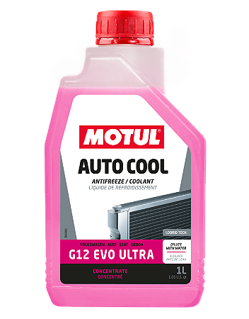 Fluido de Radiador MOTUL Auto Cool G12 Evo -37°C Pronto Uso 1L