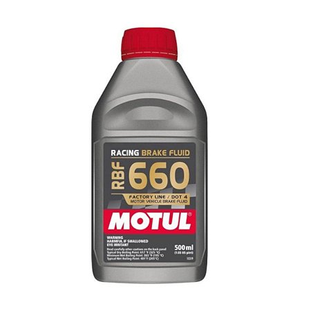 Fluido De Freio Motul Dot 4 Rbf 660 Factory Line 500Ml