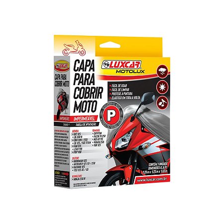 Capa Para Moto Impermeável Tamanho P Luxcar