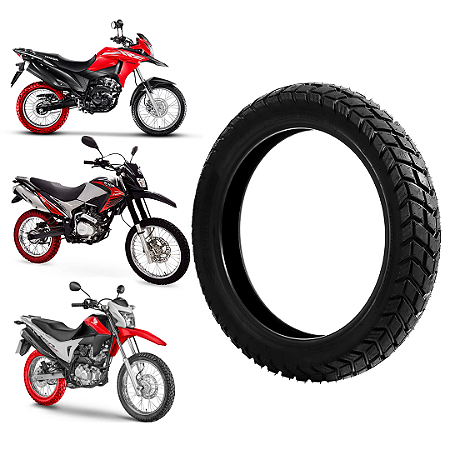 Pneu 110/90-17 BROS/XRE/XTZ Borilli Fiamma Rossa Traseiro