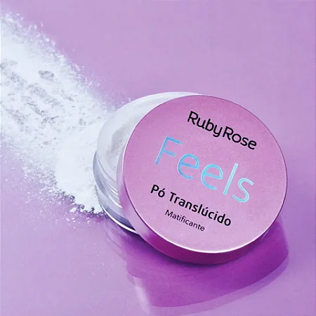 Pó Translúcido Matificante Feels - HB-7224,  Ruby Rose