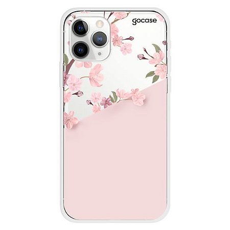 Capinha gocase para celular Classical Rosé Inicial Glitter - IPhone 11 PRO  MAX - Palhano Importados