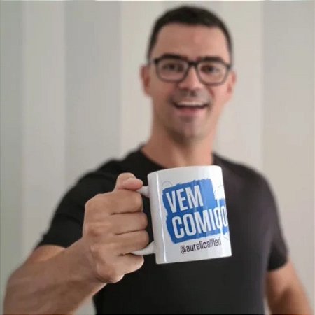 Caneca Vem Comigo - Aurélio Alfieri