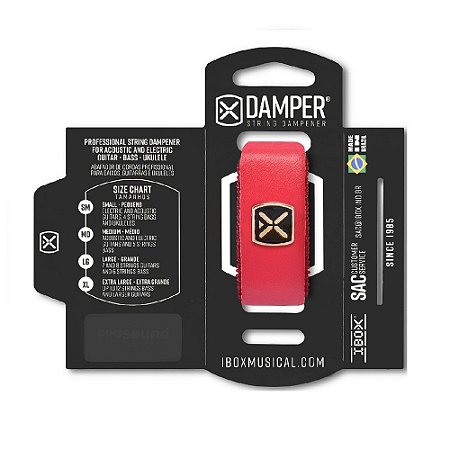 Damper IBOX Couro MD Vermelho