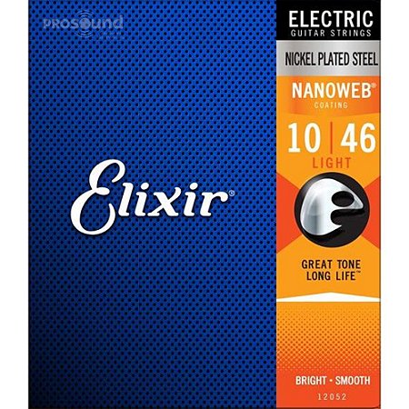 Encordoamento Guitarra Elixir 010 Niquel Plated Steel Light