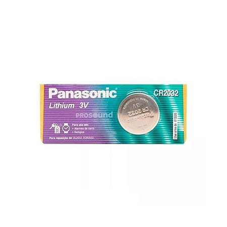 Bateria Panasonic CR2032 Lítio 3V