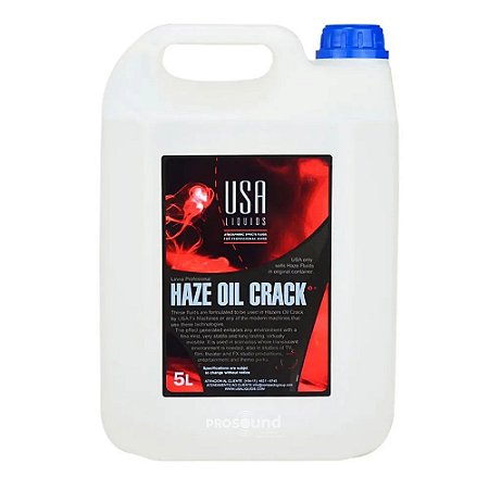 Líquido Máquina Fumaça HAZE OIL CRACK USA Base Óleo 5 L