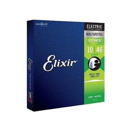 Encordoamento Guitarra Elixir 010 Optiweb