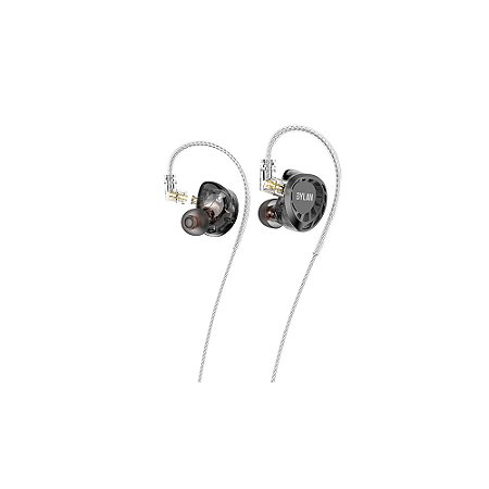 Fone de Ouvido Dylan DE-845 In Ear com 4 Drivers Gray