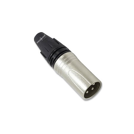 Conector XLR Macho 3 Pólos Linha DLK