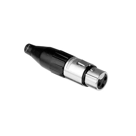 Conector XLR Fêmea Linha AC3F AMPHENOL