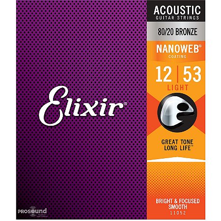 Encordoamento Violão Aço Elixir 012 Light