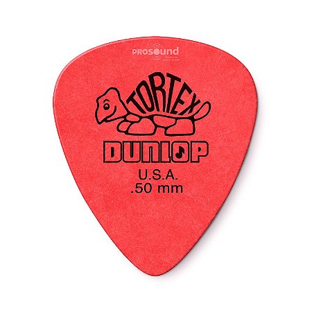 Palheta Dunlop Tortex 0,50 mm Vermelha