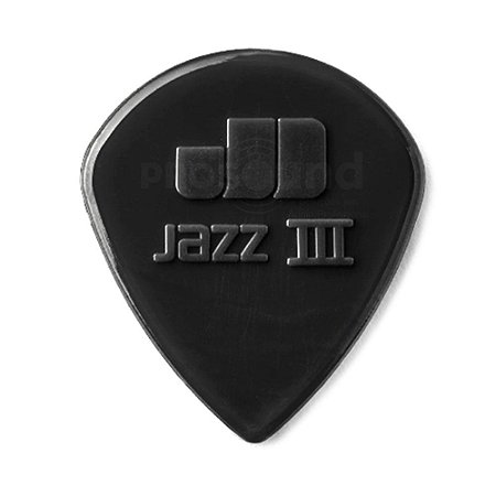 Palheta Dunlop Jazz III Nylon Preta