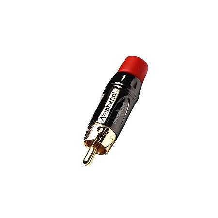 Conector ACPL-CRDN RCA Macho Linha Vermelho Amphenol