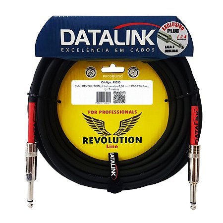 Cabo P10 P10 Datalink Revolution Line Silent 0,50 mm² 7 metros